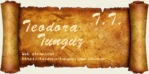 Teodora Tunguz vizit kartica